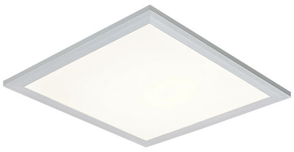 LED-DECKENLEUCHTE 30/30/6 cm   - Silberfarben/Weiß, Basics, Kunststoff/Metall (30/30/6cm) - Boxxx