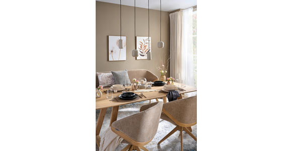 HÄNGELEUCHTE 90/12,5/150 cm - Sandfarben, Basics, Metall (90/12,5/150cm) - Dieter Knoll