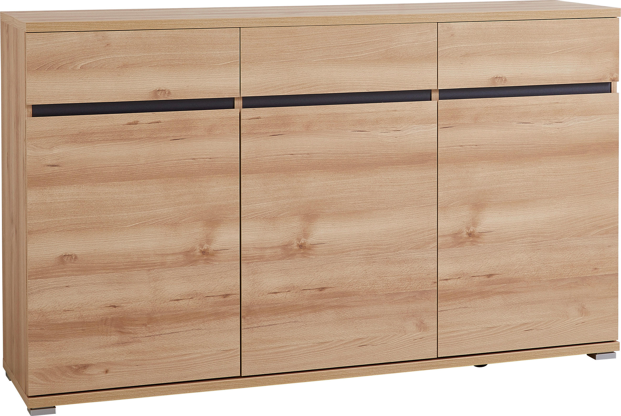 SIDEBOARD 144/88/40 cm  in Buchefarben  - Silberfarben/Buchefarben, Basics, Holzwerkstoff/Kunststoff (144/88/40cm) - Carryhome