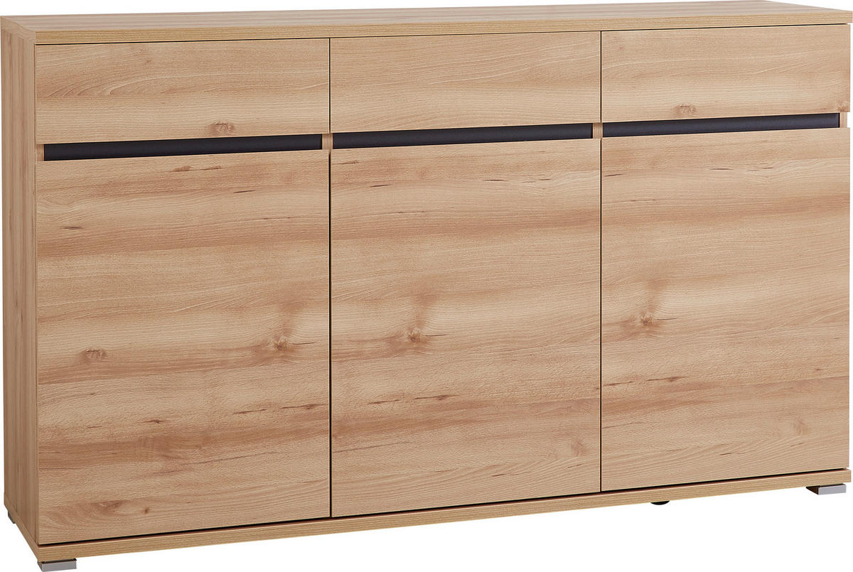 SIDEBOARD 144/88/40 cm  in Buchefarben  - Silberfarben/Buchefarben, Basics, Holzwerkstoff/Kunststoff (144/88/40cm) - Carryhome