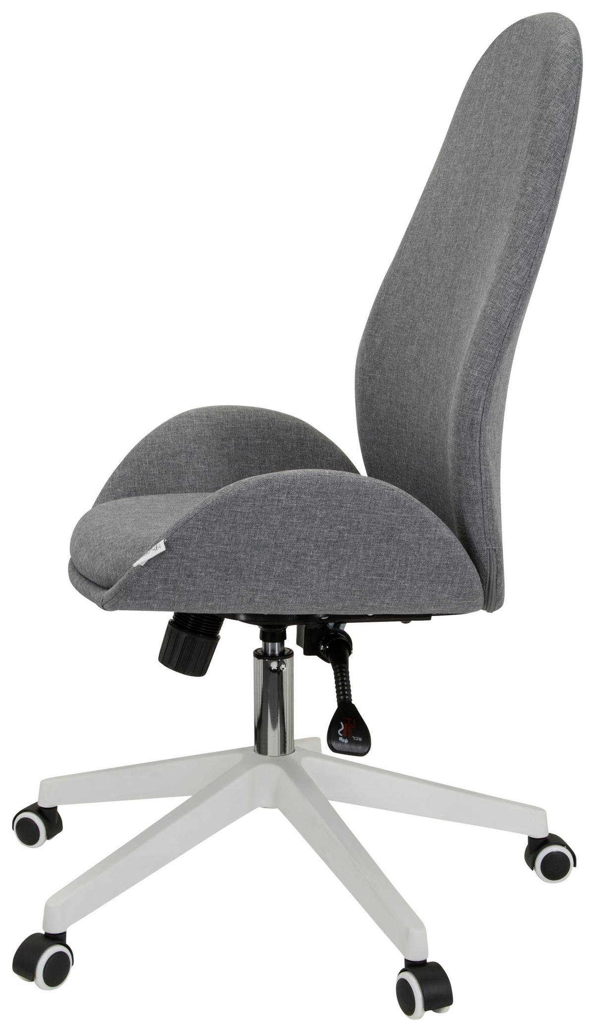 OTOČNÁ ŽIDLE, šedá - šedá/bílá, Basics, textil/plast (56/104-112/58cm) - MID.YOU