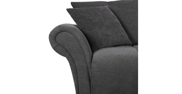 BIGSOFA Flachgewebe Anthrazit  - Anthrazit/Schwarz, KONVENTIONELL, Holz/Textil (290/78/115cm) - Carryhome