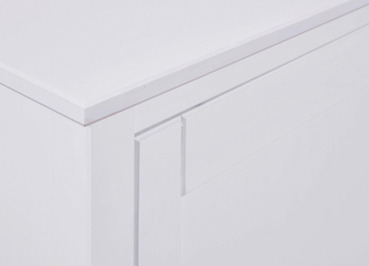 KOMODA   160/96/39,5 cm   bijela  - bijela/srebrne boje, Design, metal/drvo (160/96/39,5cm) - Livetastic