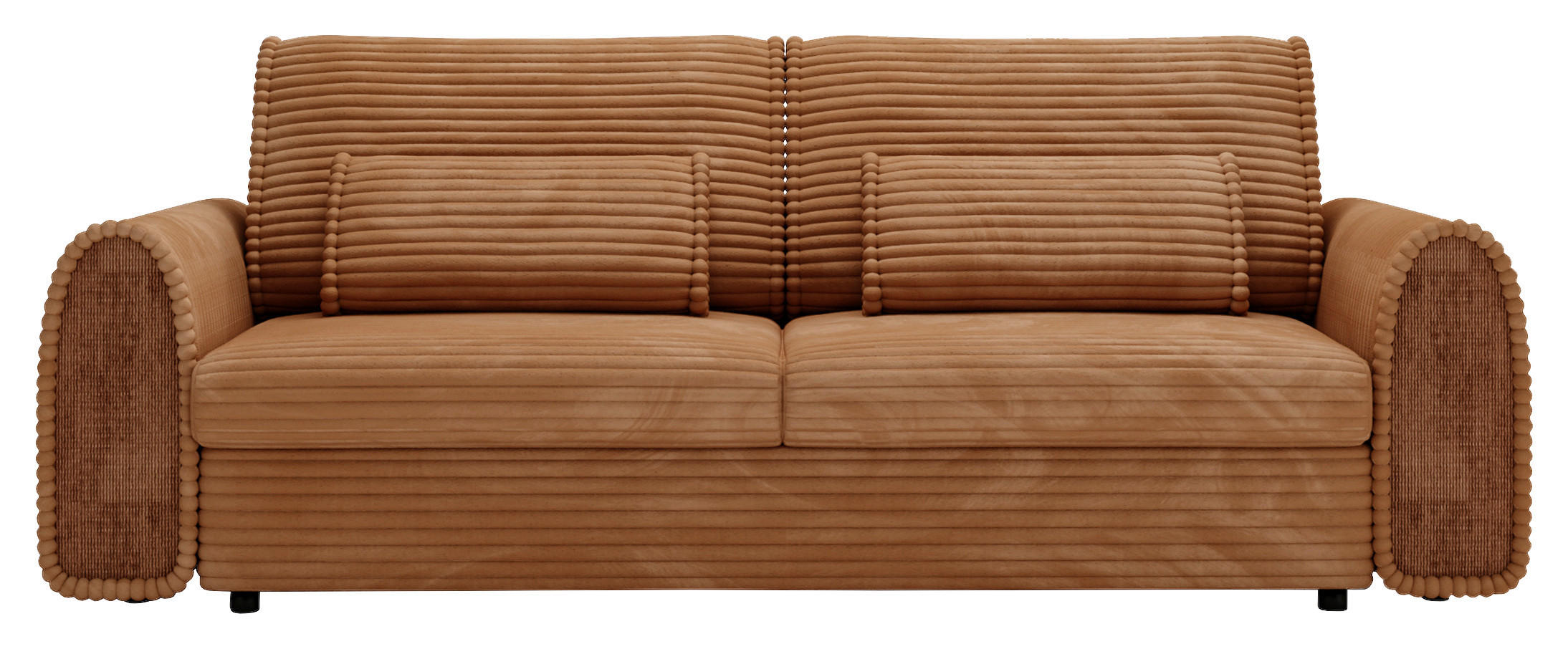 SCHLAFSOFA  in Cord, Feincord Rostfarben, Hellbraun  - Hellbraun/Rostfarben, KONVENTIONELL, Kunststoff/Textil (243/83/113cm) - Carryhome