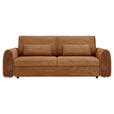 SCHLAFSOFA  in Cord, Feincord Rostfarben, Hellbraun  - Hellbraun/Rostfarben, KONVENTIONELL, Kunststoff/Textil (243/83/113cm) - Carryhome