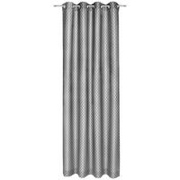 ZÁVES S OČKAMI, nepriehľadné, 140/250 cm - strieborná, Design, textil (140/250cm) - Joop!