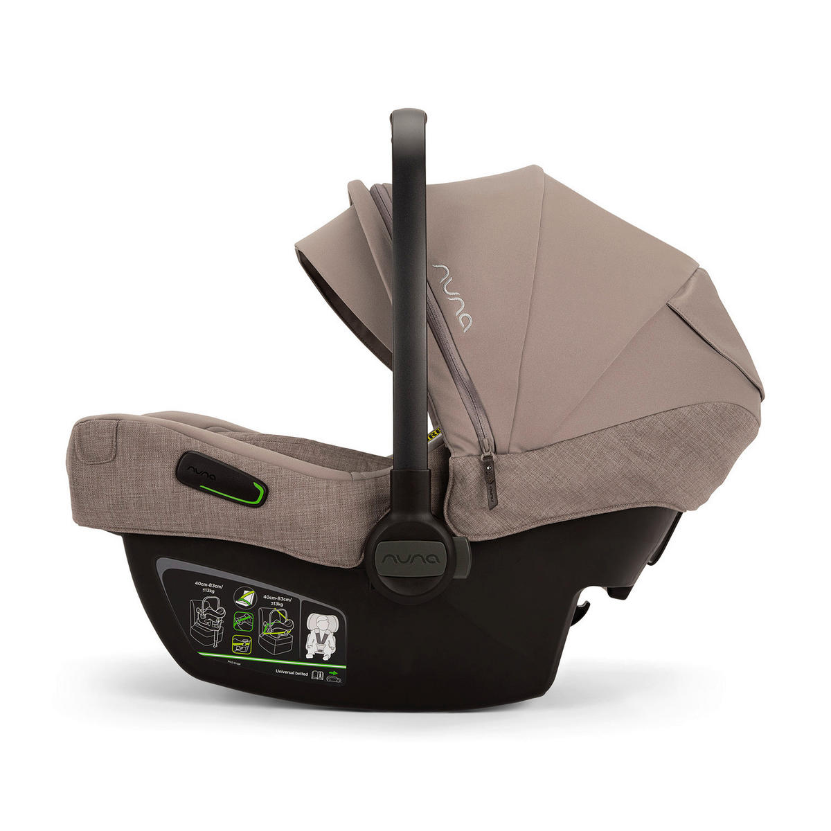 KINDERWAGENSET  MIXX NEXT  CEDAR  - Graubraun/Schwarz, Basics, Kunststoff/Textil (60/110/82cm) - Nuna