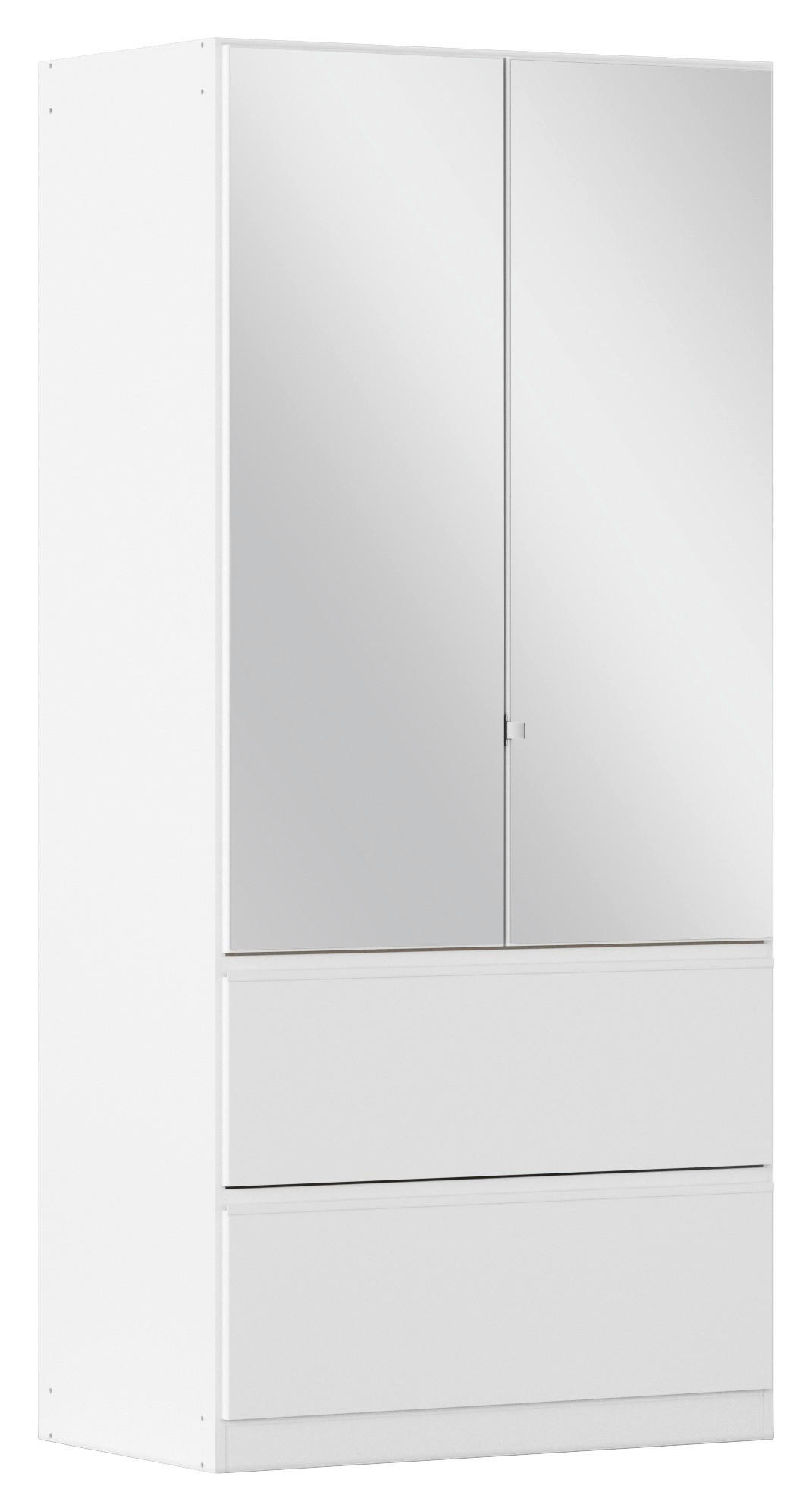 DREHTÜRENSCHRANK 91/197/54 cm 2-türig Weiß  - Weiß, MODERN, Holzwerkstoff (91/197/54cm) - Rauch Möbel