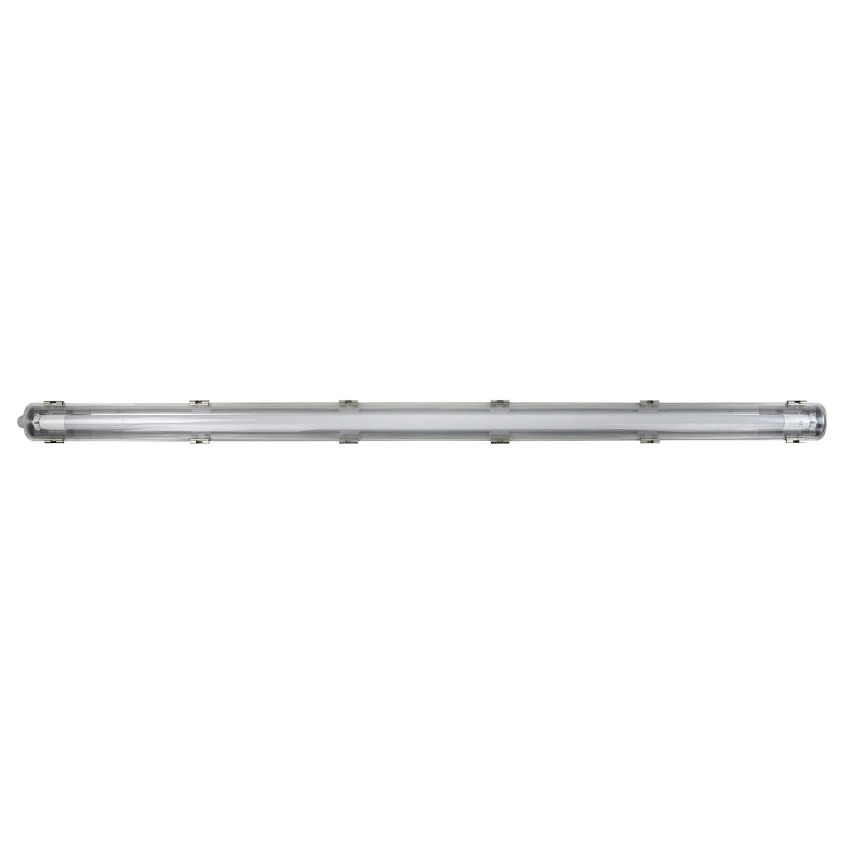 LED-DECKENLEUCHTE 126,8/6,2/5,2 cm   - Grau, Basics, Kunststoff (126,8/6,2/5,2cm)