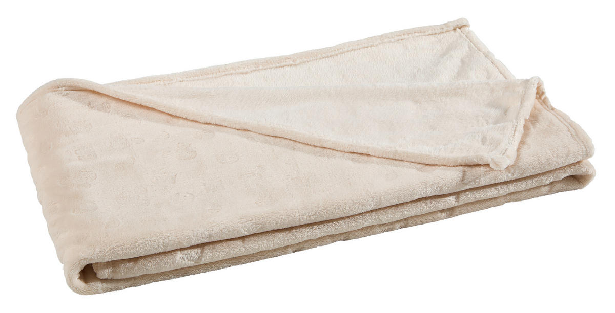 DOMÁCA DEKA, polyester, 150/200 cm - krémová, Basics, textil (150/200cm) - Disney