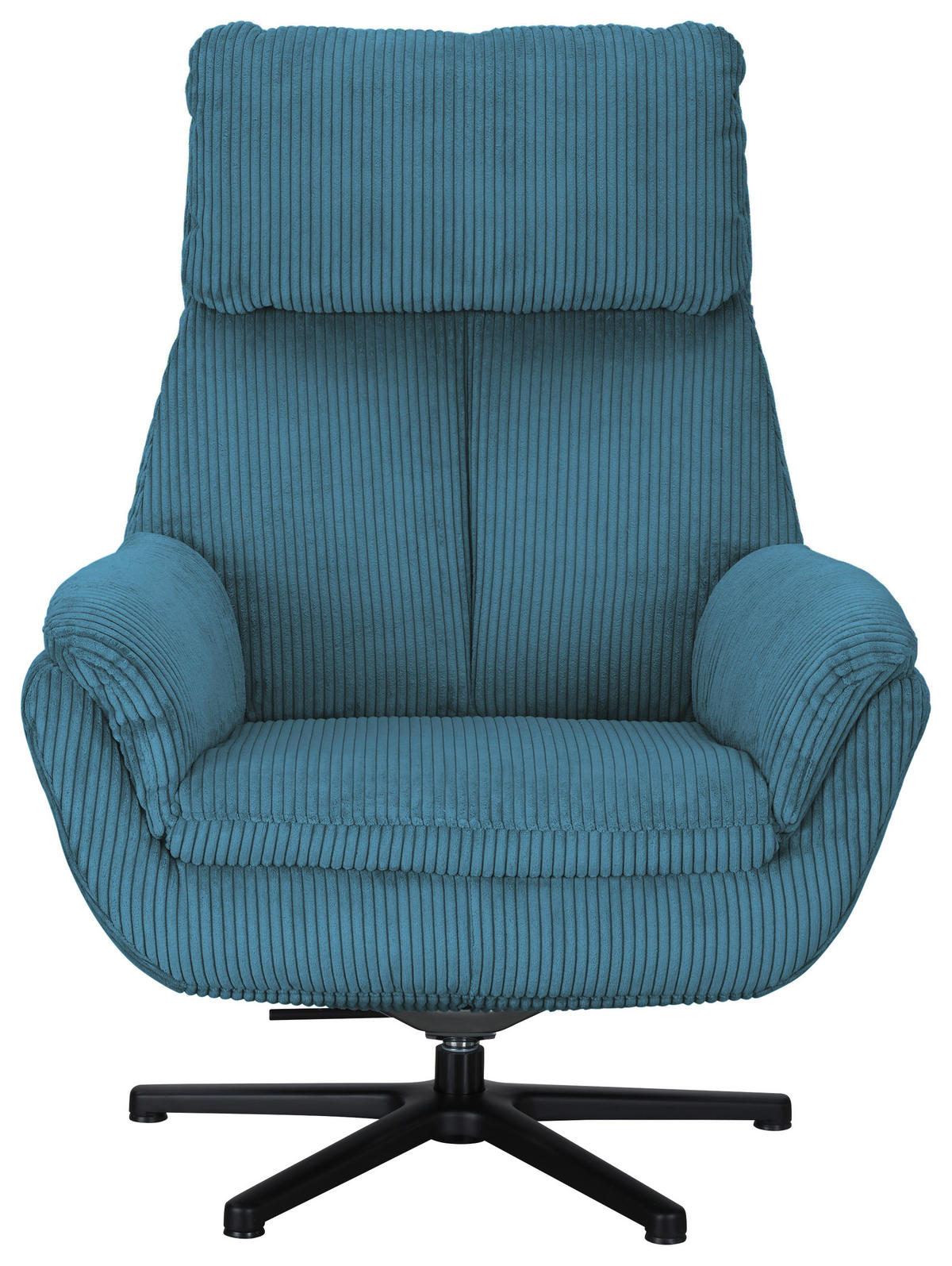RELAXSESSEL Cord    - Petrol/Schwarz, Design, Textil/Metall (79/108/89cm)