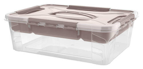 BOX S VEKOM, 10 l - priehľadné, Basics, plast (39/29/12,4cm)