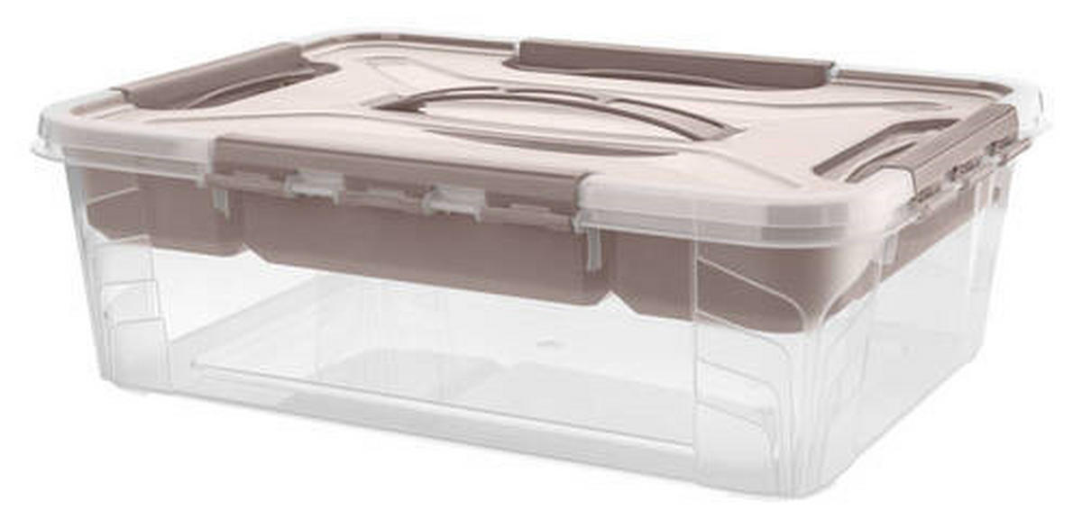 BOX S VEKOM 10 l - priehľadné, Basics, plast (39/29/12,4cm)