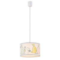 ZÁVESNÉ SVIETIDLO DO DET. IZB, 28/80 cm  - viacfarebná, Basics, textil/plast (28/80cm)