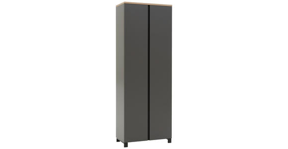 GARDEROBE 6-teilig in 260/193/40 cm - Eichefarben/Anthrazit, Design, Holz/Holzwerkstoff (260/193/40cm) - Dieter Knoll