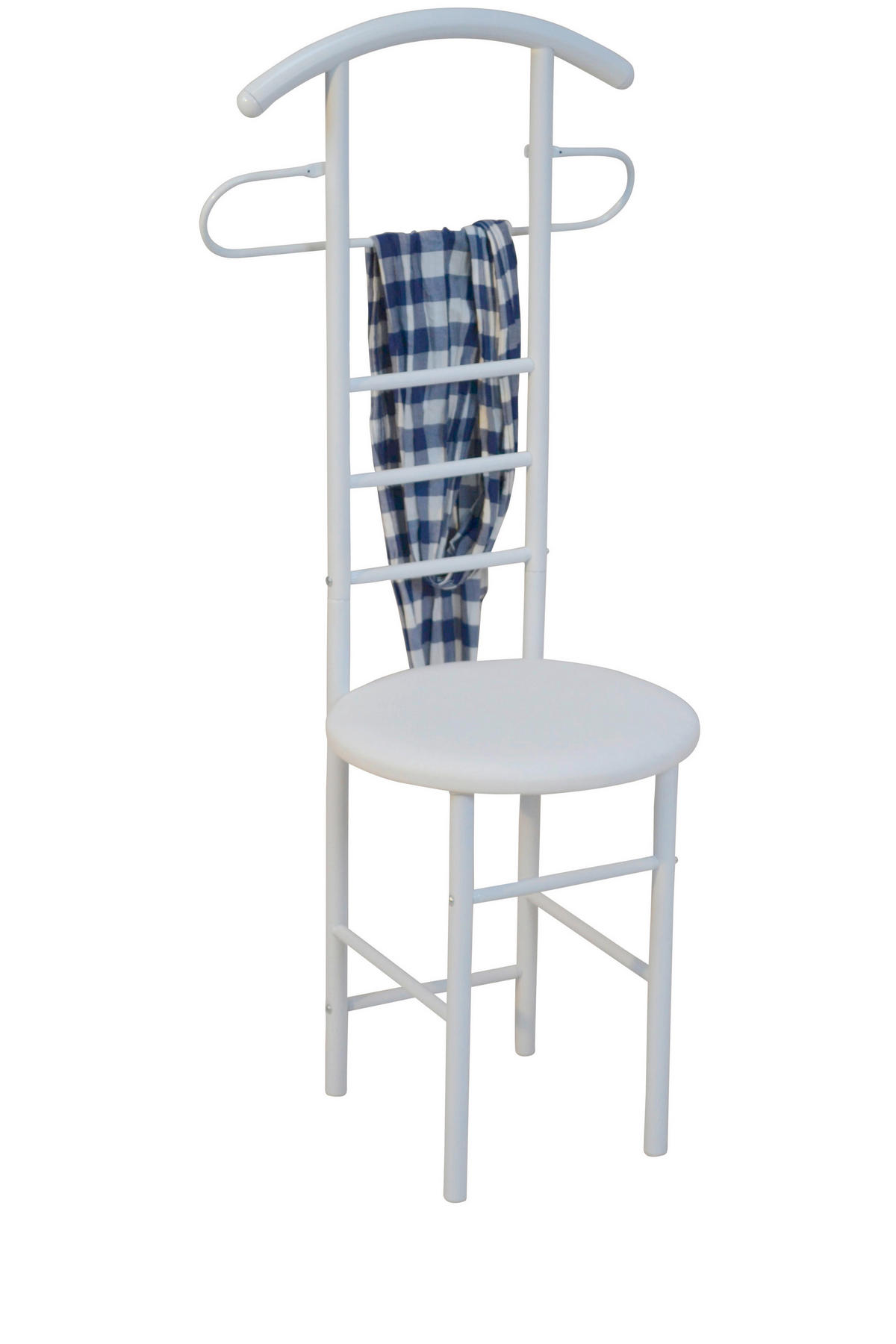 HERRENDIENER in Weiß   - Weiß, Design, Holzwerkstoff/Metall (47/53/118cm) - MID.YOU