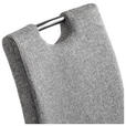 SCHWINGSTUHL  in Eisen Webstoff  - Chromfarben/Grau, Design, Textil/Metall (44/98/58cm) - Carryhome
