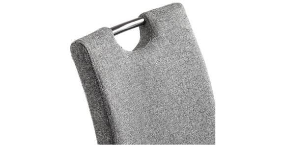 SCHWINGSTUHL  in Eisen Webstoff  - Chromfarben/Grau, Design, Textil/Metall (44/98/58cm) - Carryhome
