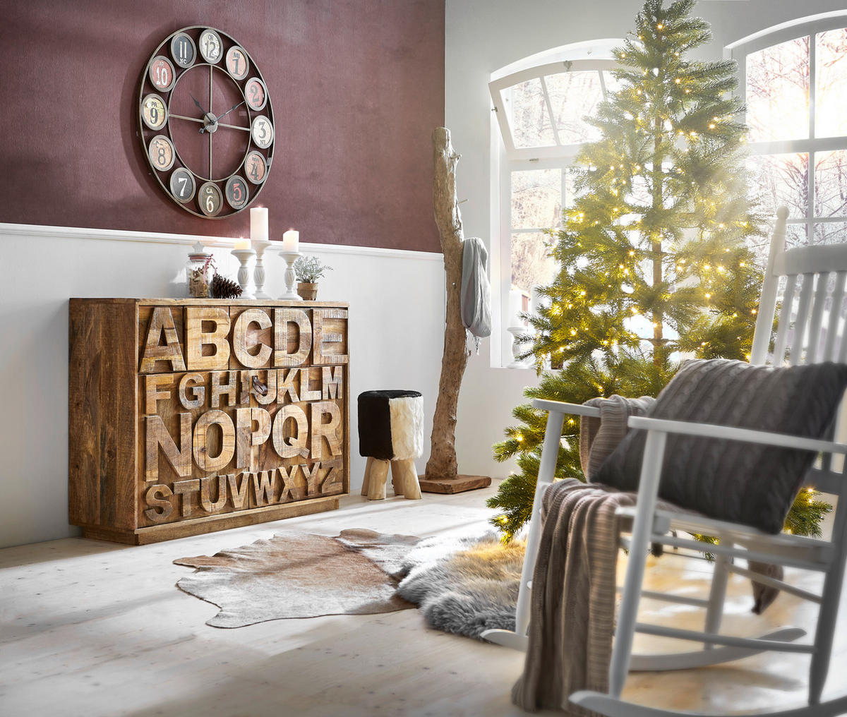 KOMMODE  in 128/91/37 cm  - Braun, Design, Holz (128/91/37cm) - Landscape