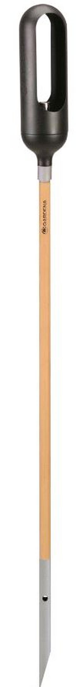 CLICK UP STIEL  - Silberfarben/Braun, Basics, Holz/Metall (116,8/3,3/3,3cm) - Gardena