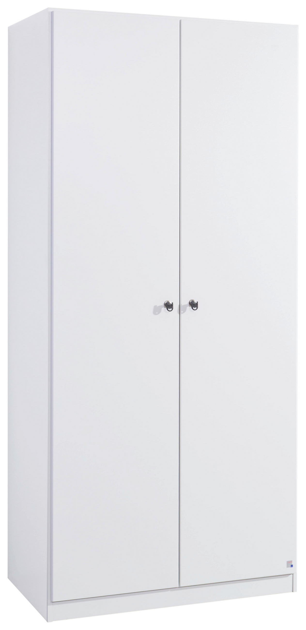 DREHTÜRENSCHRANK in Weiss  - Weiss, Basics, Holzwerkstoff (91/197/54cm) - Xora