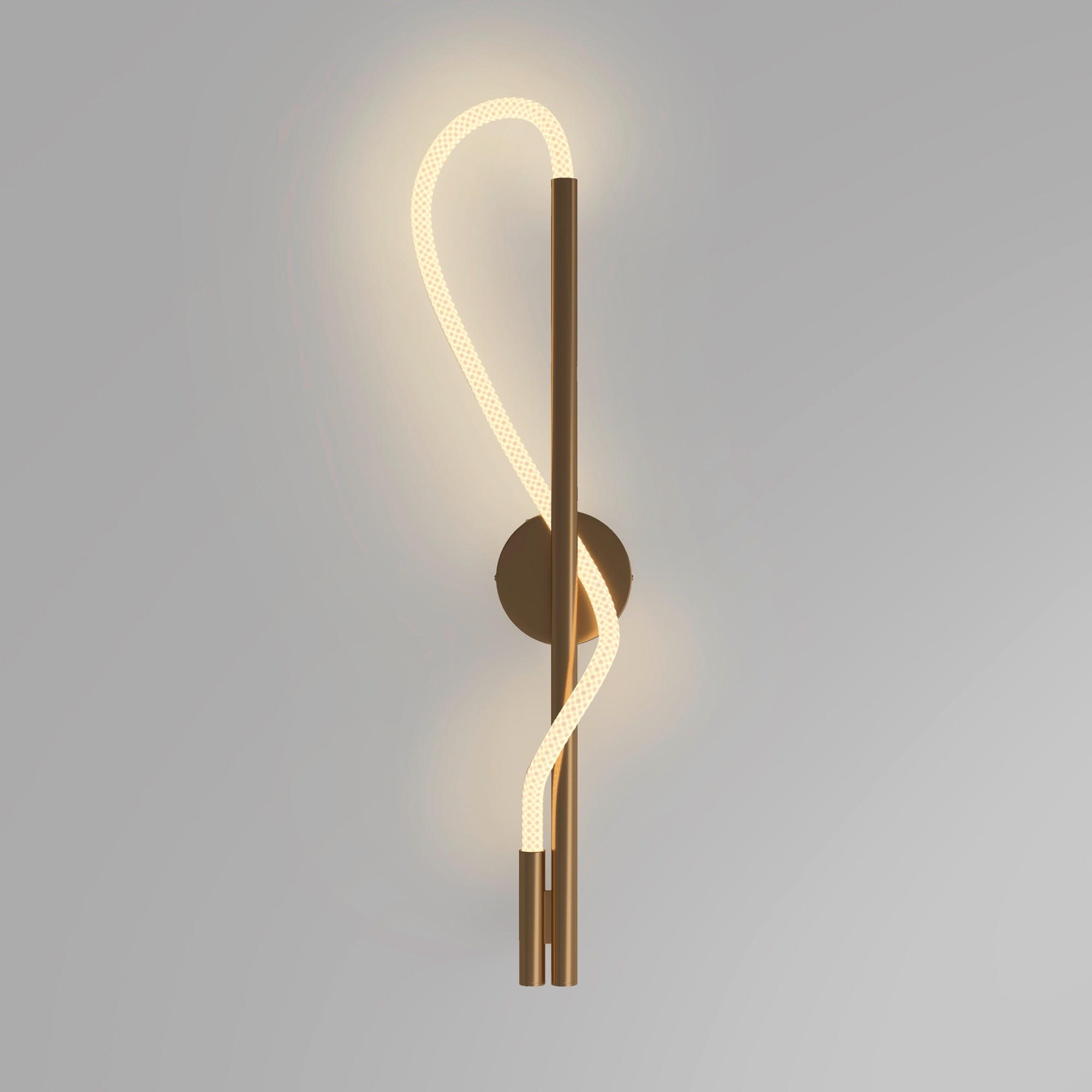 VÄGGLAMPA Modern   - vit/guldfärgad, Trend, metall (84,4/13/16,7cm) - MAYTONI