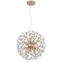 KRISTALL-HÄNGELEUCHTE 40/150 cm   - Klar/Transparent, LIFESTYLE, Glas/Kunststoff (40/150cm) - Globo