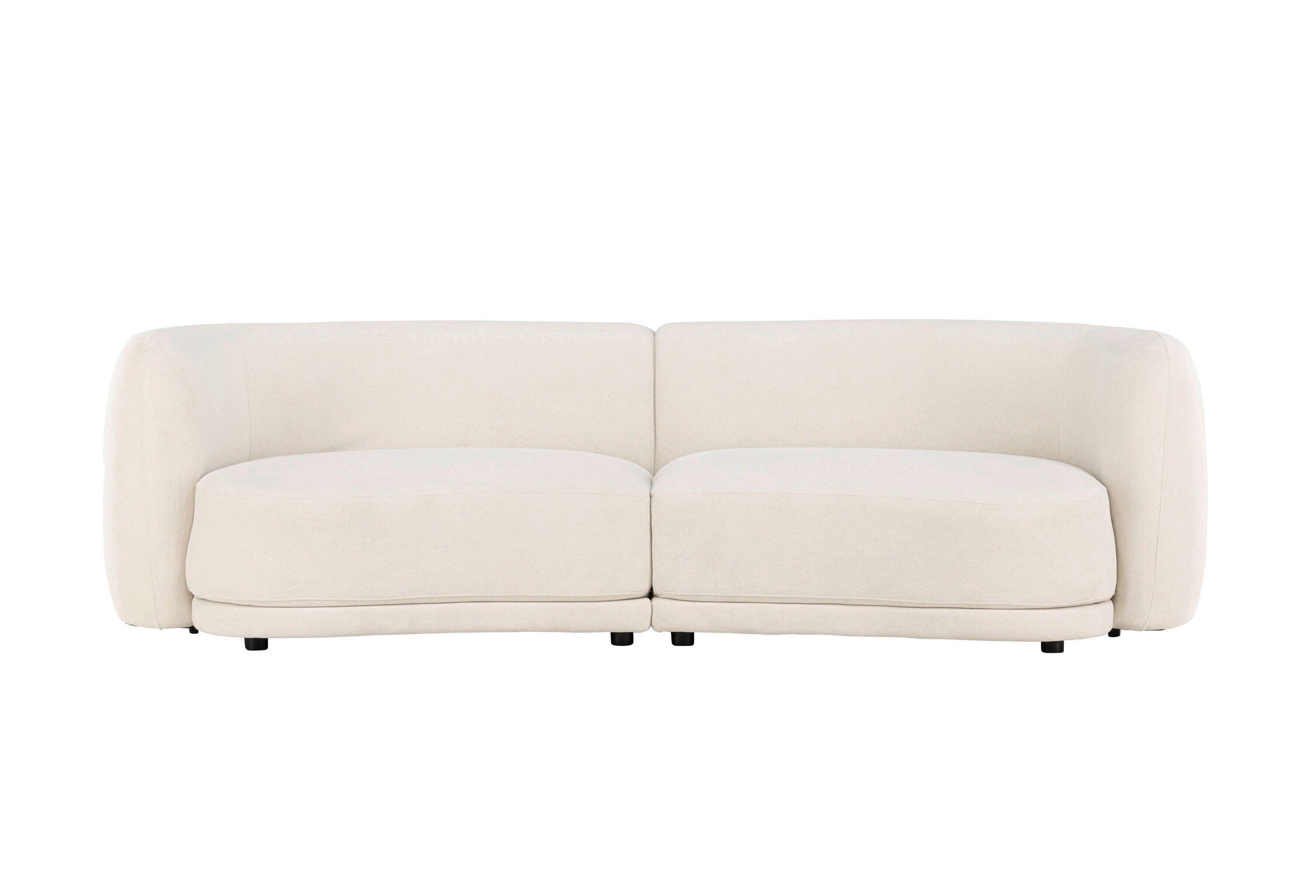 2-SITZER-SOFA Weiß  - Weiß, MODERN, Textil/Metall (268/80/91cm) - Livetastic