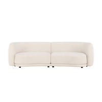 2-SITZER-SOFA Weiß  - Weiß, MODERN, Textil/Metall (268/80/91cm) - Livetastic