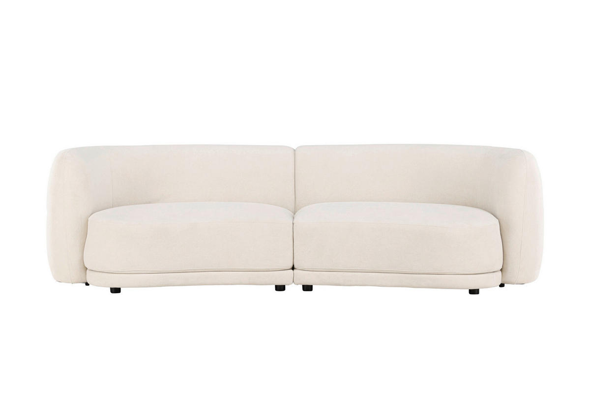 2-SITZER-SOFA Weiß  - Weiß, MODERN, Textil/Metall (268/80/91cm) - Livetastic