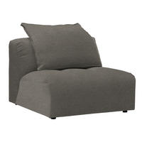 SESSEL in Webstoff Grau  - Schwarz/Grau, Modern, Kunststoff/Textil (98/77/108cm) - Stylife