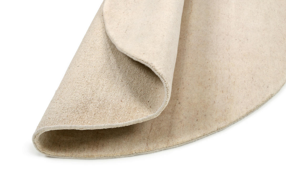 WOLLTEPPICH 150/150 cm Silverström Gelb  - Gelb, Basics, Textil (150/150cm)