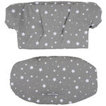 HOCHSTUHLEINLAGE Lunch  - Grau, Basics, Textil (25/50cm) - My Baby Lou