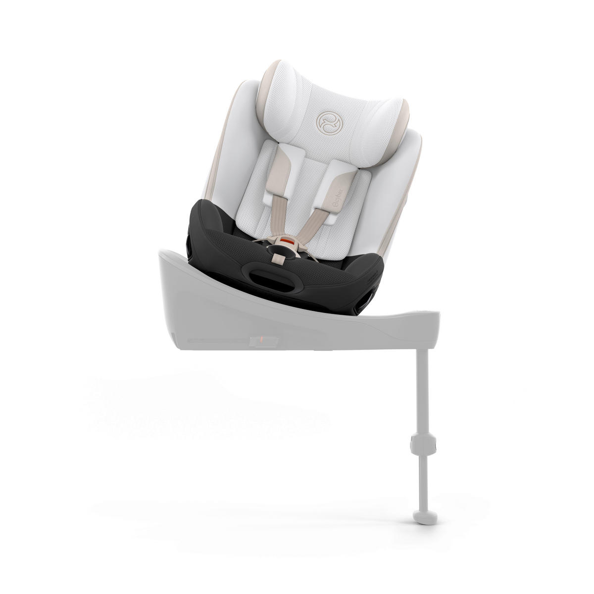 REBOARDER-KINDERSITZ Sirona S Style Off White  - Weiß, Basics, Kunststoff/Textil (53/45,5/49,5cm) - cybex PLATINUM