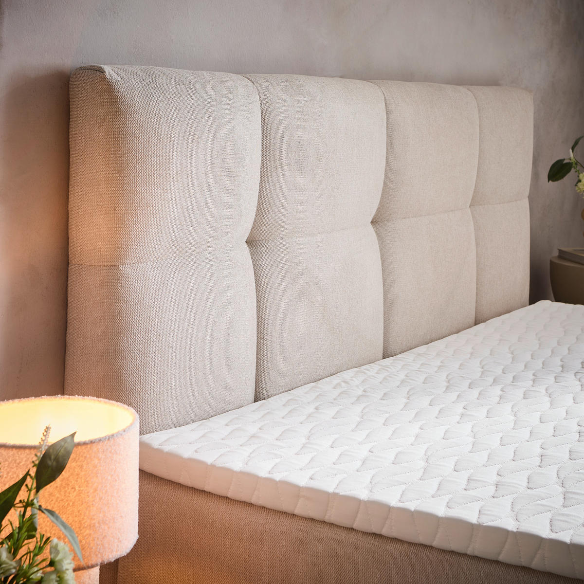 BOXBETT 140/200 cm  in Creme  - Creme, KONVENTIONELL, Textil (140/200cm) - Boxxx