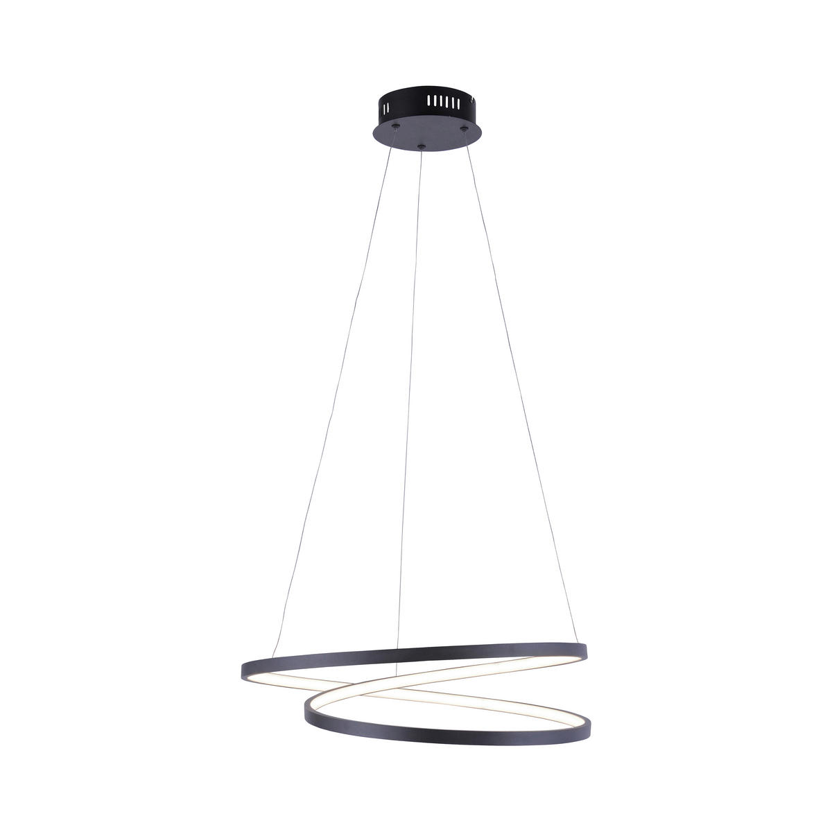 LED-HÄNGELEUCHTE 60/60/100 cm  - Schwarz, Design, Kunststoff/Metall (60/60/100cm) - Paul Neuhaus