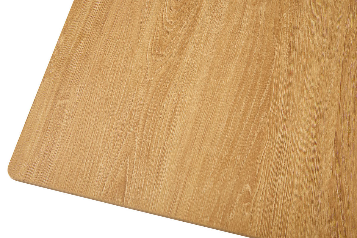 COUCHTISCH 110/55/40 cm rechteckig Schwarz, Eichefarben  - Eichefarben/Schwarz, Basics, Holzwerkstoff/Metall (110/55/40cm) - Boxxx