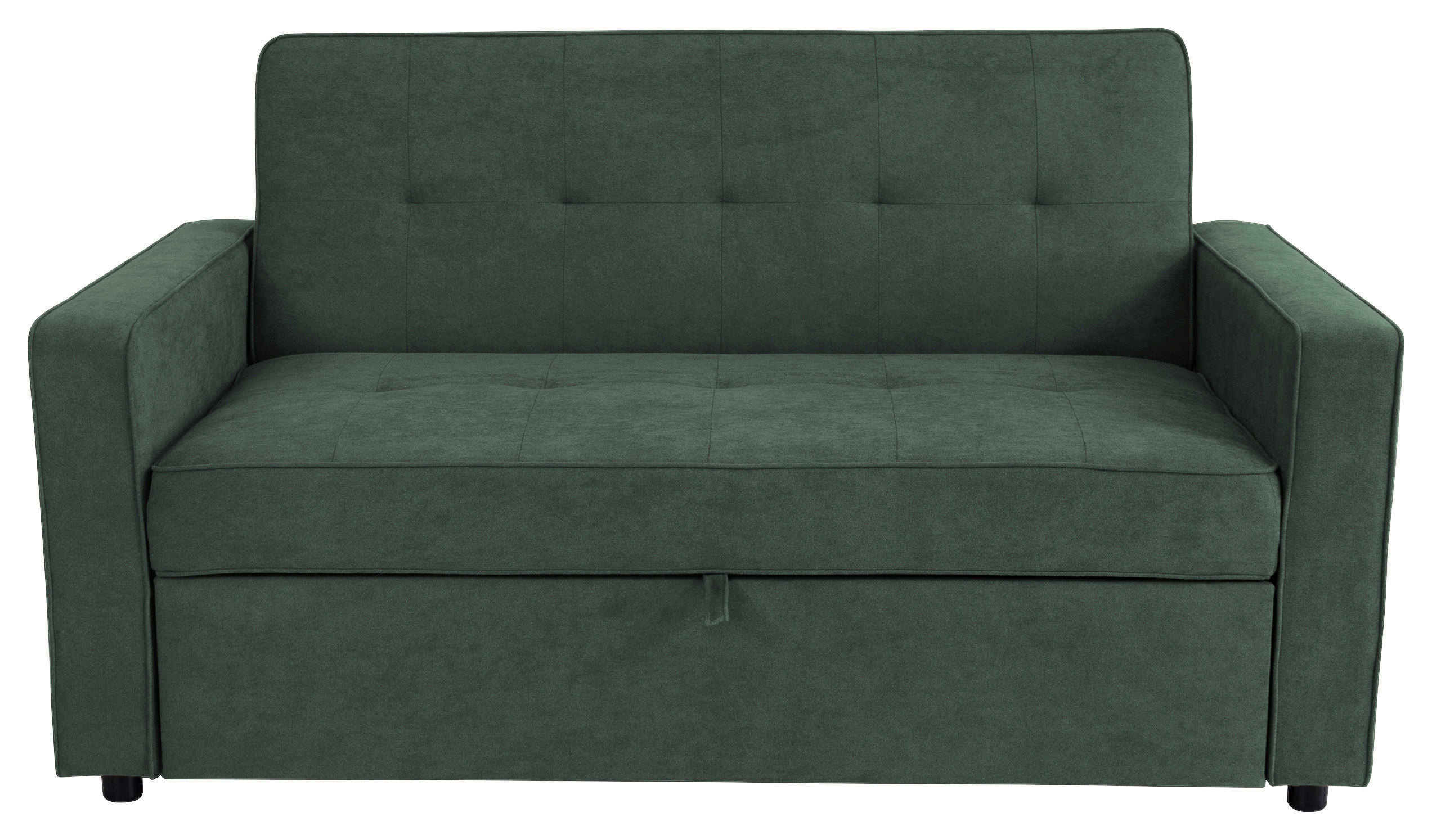 SCHLAFSOFA Flachgewebe Dunkelgrün  - Dunkelgrün, Trend, Textil (162/90/89cm) - Livetastic