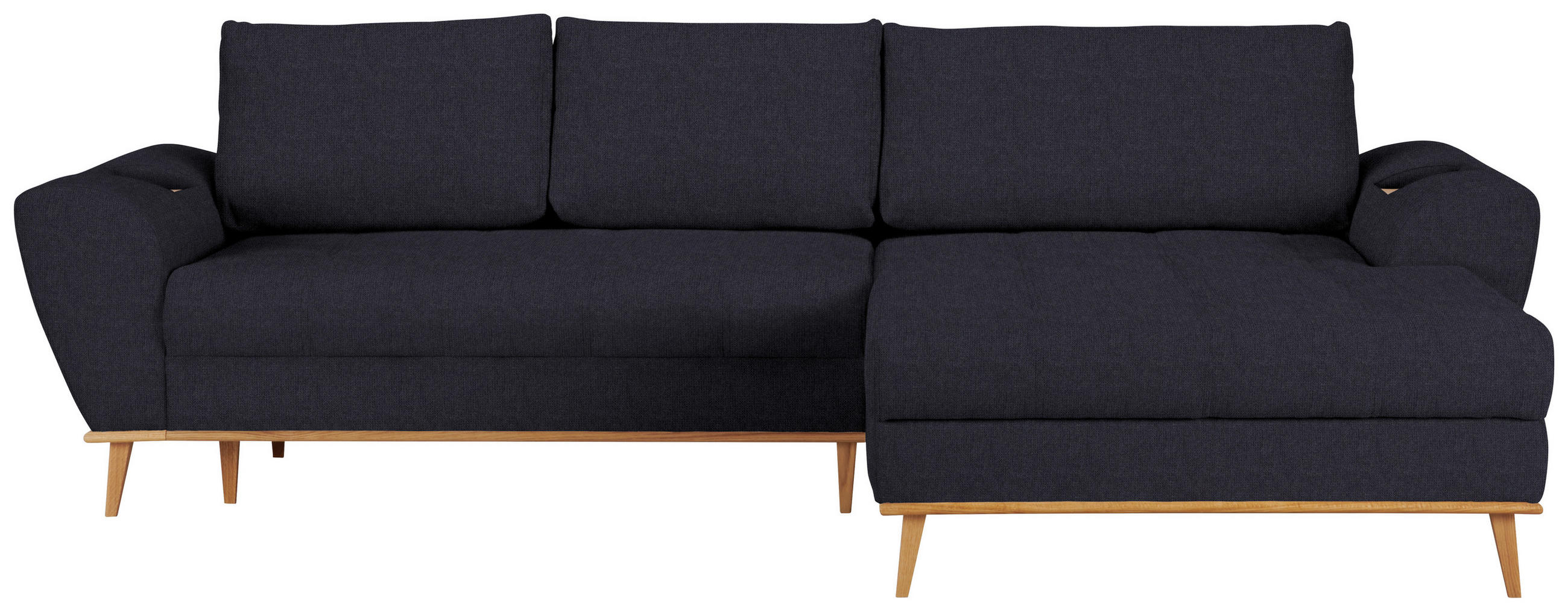 HÖRNSOFFA i vävt tyg mörkblå  - ekfärgad/mörkblå, Design, trä/textil (282/175cm) - Livetastic