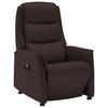 FERNSEHSESSEL Valdera  mit Relaxfunktion, Aufstehhilfe, Rücken echt Echtleder Dunkelbraun  - Dunkelbraun/Schwarz, KONVENTIONELL, Leder/Kunststoff (70/107/88cm) - Livetastic