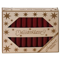 CHRISTBAUMKERZE  - Dunkelrot, Basics (10cm)