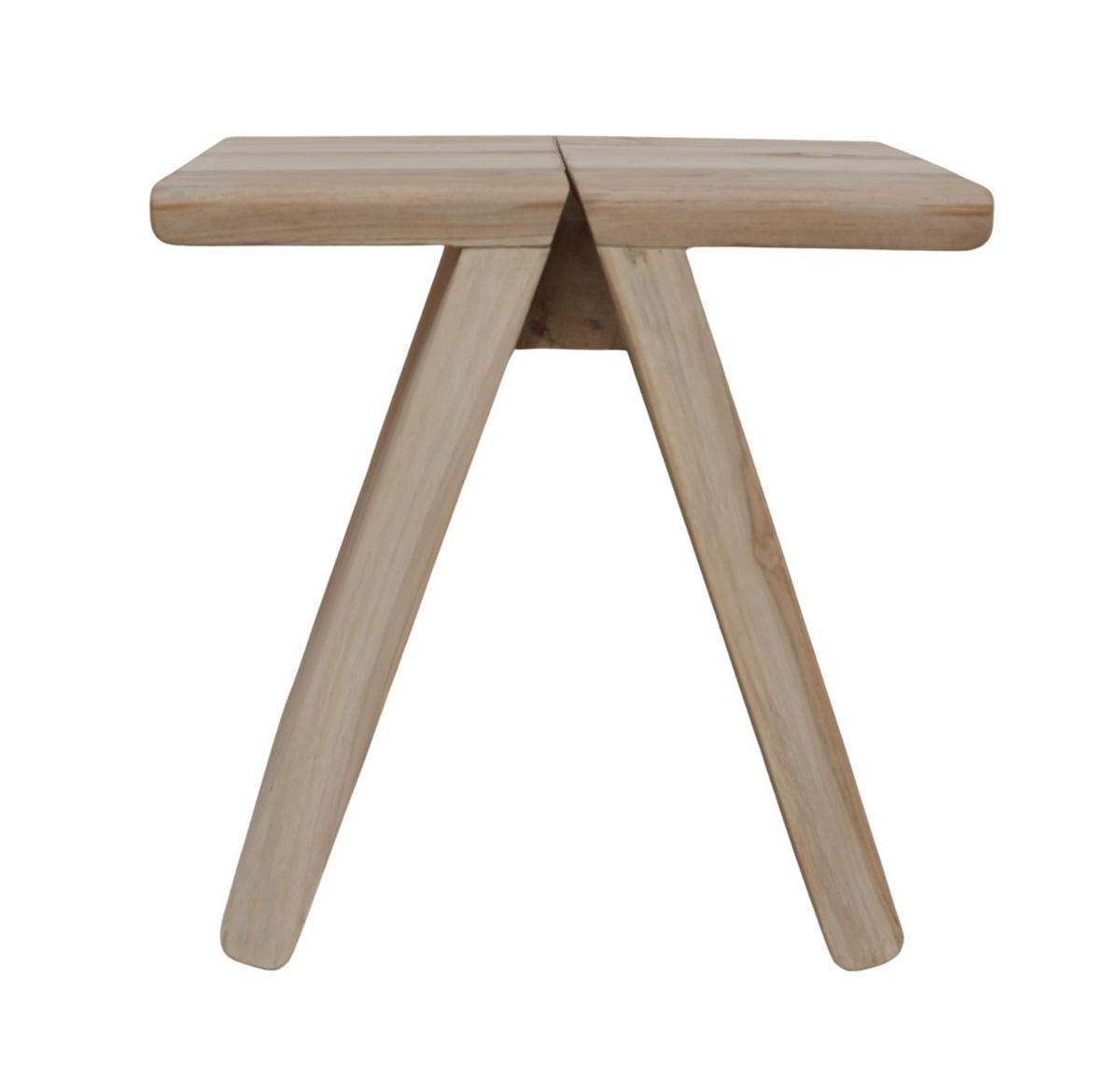 HOCKER Mindiholz Naturfarben  - Naturfarben, Design, Holz (40/40/40cm) - Livetastic