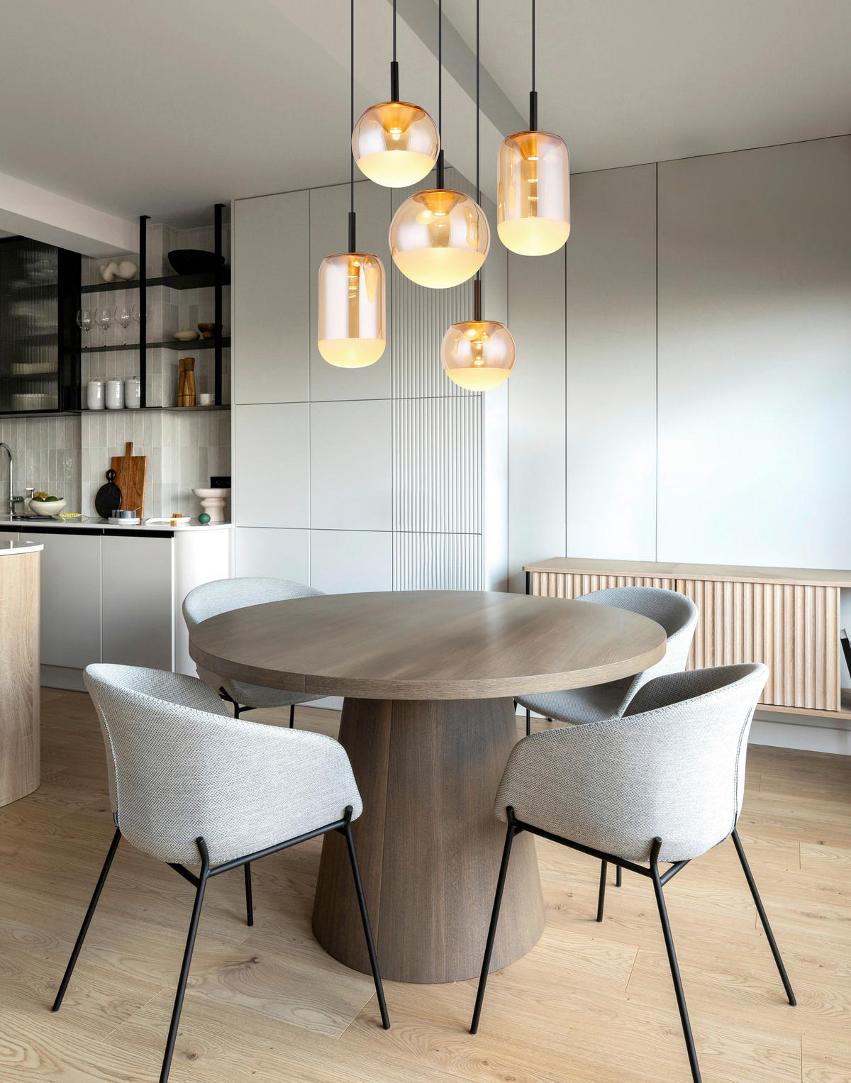 LED-HÄNGELEUCHTE 71/150 cm  - Messingfarben/Schwarz, KONVENTIONELL, Glas/Kunststoff (71/150cm)