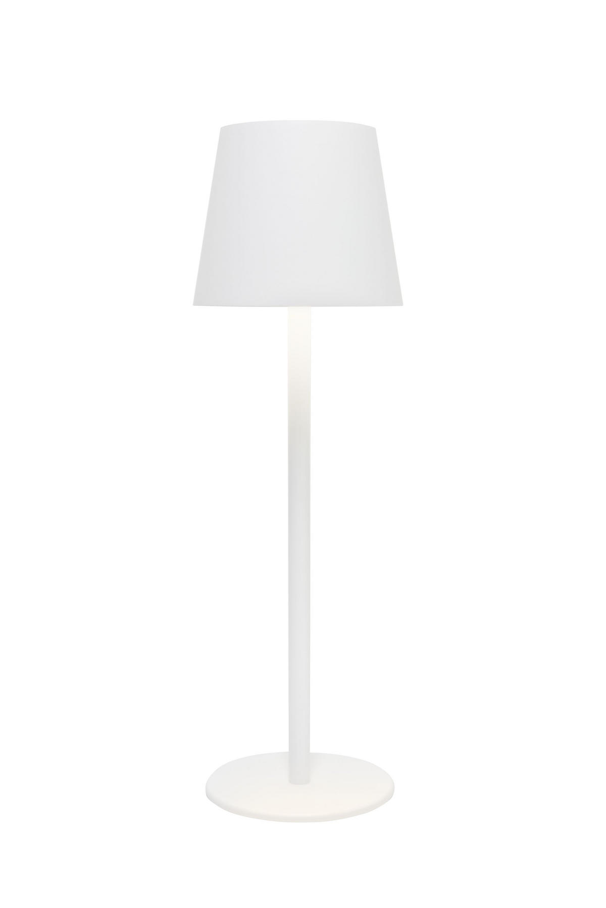 AKKU-TISCHLEUCHTE - Weiss, Design, Kunststoff/Metall (11,5/36cm) - Novel