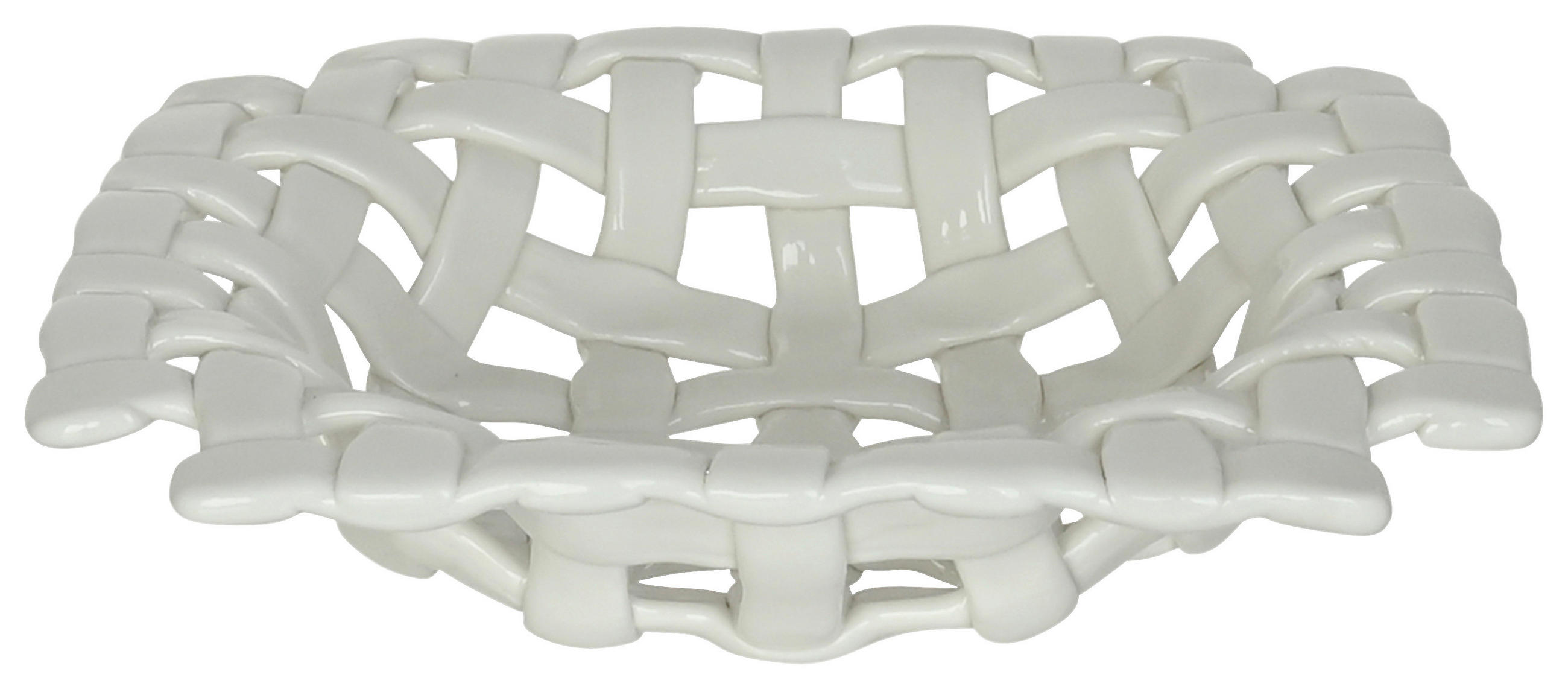 DEKORSKÅL    - vit, Design, keramik (21/21/3cm) - Ambia Home
