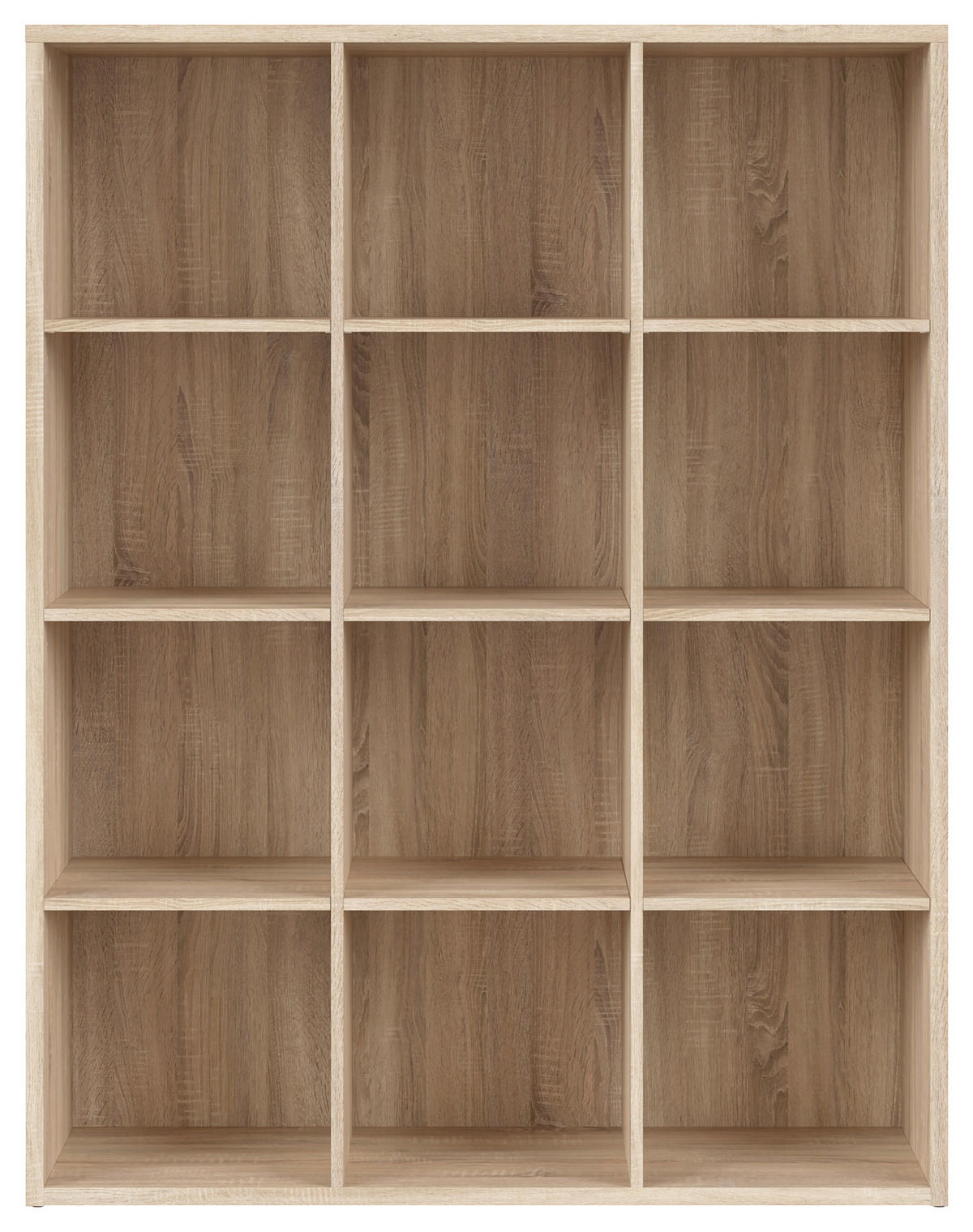 REGÁL, Sonoma dub, 114/146,5/38,5 cm - černá/Sonoma dub, Design, kompozitní dřevo/plast (114/146,5/38,5cm)