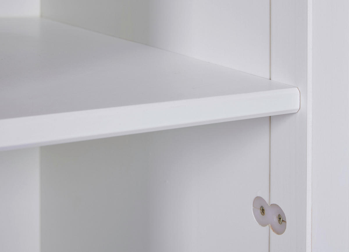 REGAL bijela  drvo  - bijela, Design, drvo (122/76/45cm) - Livetastic