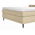 BOXSPRINGBETT 180/200 cm  in Beige  - Beige/Schwarz, Trend, Holz/Textil (180/200cm) - Esposa