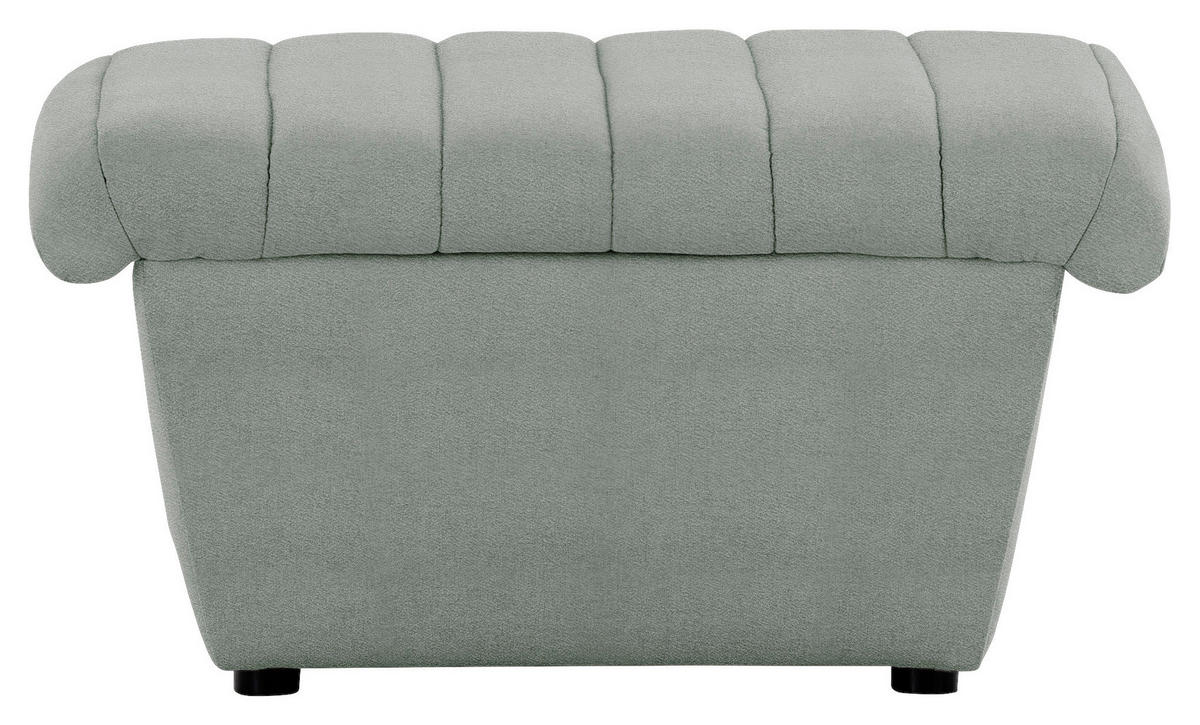 HOCKER Webstoff Mintgrün  - Schwarz/Mintgrün, Design, Kunststoff/Textil (74/43/85cm) - LOOKS by W.Joop