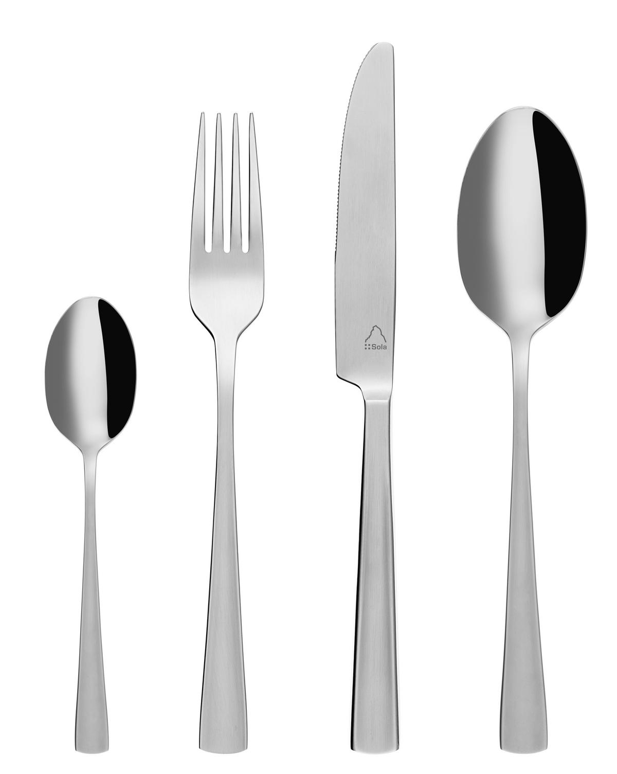 BESTECKSET 42-teilig   - Basics, Metall - Sola